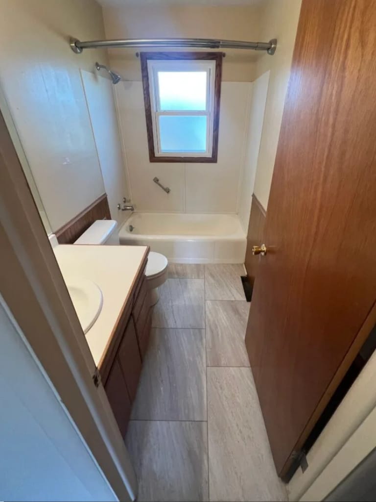 Bathroom before the remodel